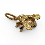 Sterling Silver Gold Vermeil Bee Charm for Bracelet Insect Jewelry Vintage New