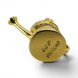 Sterling Silver Gold Vermeil Banded Watering Can Charm for Bracelet Garden Gift