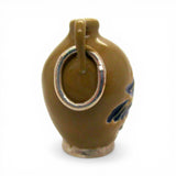 Sterling Silver Enamel Stoneware Bird Jug Charm Miniature Pottery Jewelry 925
