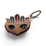 Sterling Silver Enamel Mardi Gras Mask Charm for Bracelet New Orleans Gift New
