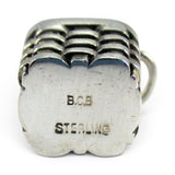 Berry Basket Charm for Bracelet Small Pendant Sterling Silver or Gold Vermeil
