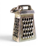 Sterling Silver Kitchen Box Grater Pendant for Necklace Cheese Chef Cook Gift