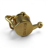 Sterling Silver Gold Vermeil Watering Can Charm for Bracelet Gardener Gift