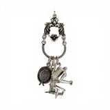 Sterling Silver Beach Sea Charms Holder Necklace Watering Can Chair Summer Hat