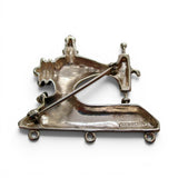 Sterling Silver Sewing Machine Pin Brooch Charm Holder Seamstress Gift New Old