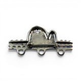 Sterling Silver Farm Charm Holder Pin Barn Silo Fence Heart Vintage Farming Gift