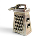 Sterling Silver Kitchen Box Grater Pendant for Necklace Cheese Chef Cook Gift