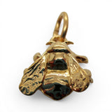 Sterling Silver Gold Vermeil Bee Charm for Bracelet Insect Jewelry Vintage New