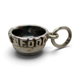 Sterling Silver Bless This Food Mixing Bowl Charm for Bracelet Vintage Food Gift
