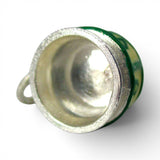 Sterilng Silver Enamel Happy Birthday Cake Charm for Bracelet Gift Vintage New