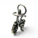 Sterling Silver Bicycle Charm for Bracelet Vintage First Bike Rider Cyclist Gift