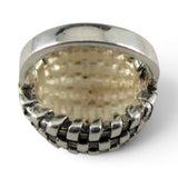 Sterling Silver Mini Granny Basket Charm for Bracelet Brown County BCB