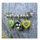 Sterling Silver Teapot Charm Pin Holder Hanger Beads Tea Party Gift Vintage New