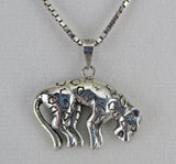 Sterling Silver Leopard Pendant