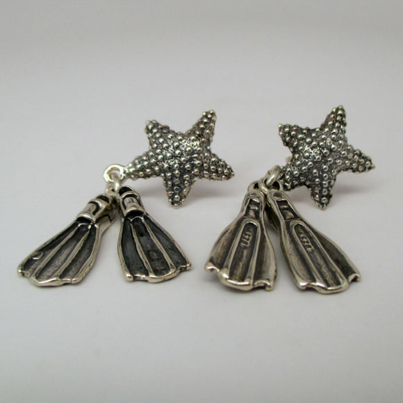 Starfish & Fin Earrings