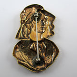 Lady of Lorraine France Brass Pin