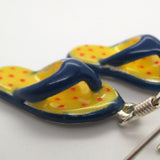 Flip Flop Earrings Blue