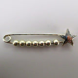 Star Charm Pin with Beads