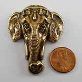 Elephant Brass Pin