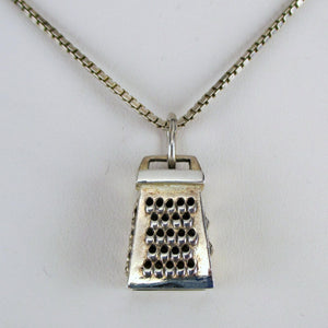 Sterling Silver Grater Pendant by Brown County Silver