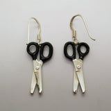 Enamel Scissor Earrings