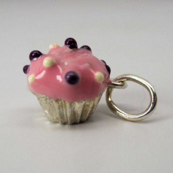 Pink Cupcake Charm