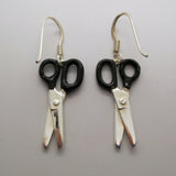 Enamel Scissor Earrings