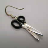 Enamel Scissor Earrings