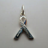 Remembrance Yellow Awareness Ribbon Charm