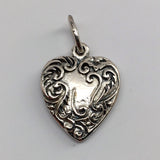 Solid Victorian Heart Charm