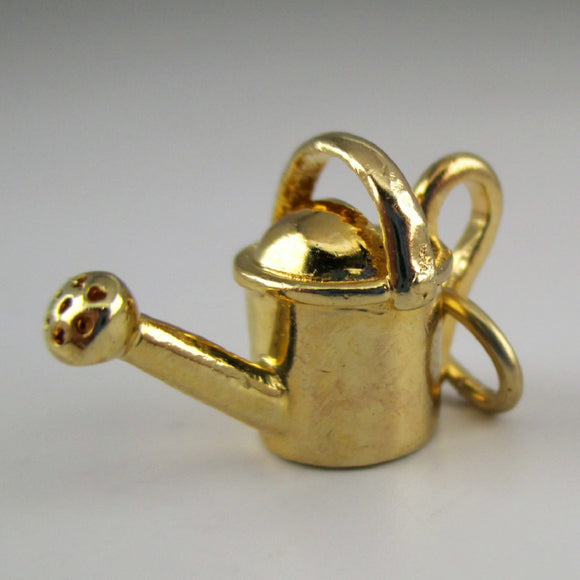 Classic Watering Can Charm - Gold Vermeil