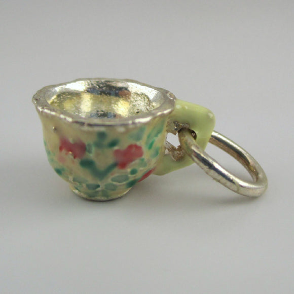 Floral Teacup Charm