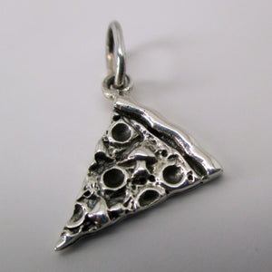 Silvery Moon Pizza Charm