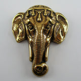 Elephant Brass Pin