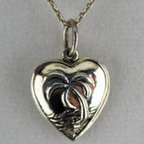 Puffy Heart Charm Number 48 (Palm Tree Heart)