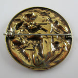 Cupid Playing Flute Brass Pin