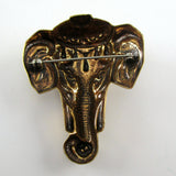 Elephant Brass Pin