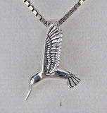 Sterling Silver Hummingbird Charm for Bracelet Bird Lover Gift Vintage New