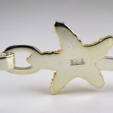 Starfish Bangle - Silver & Vermeil