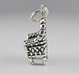 Sterling Silver Wicker Chair Charm by Shube's