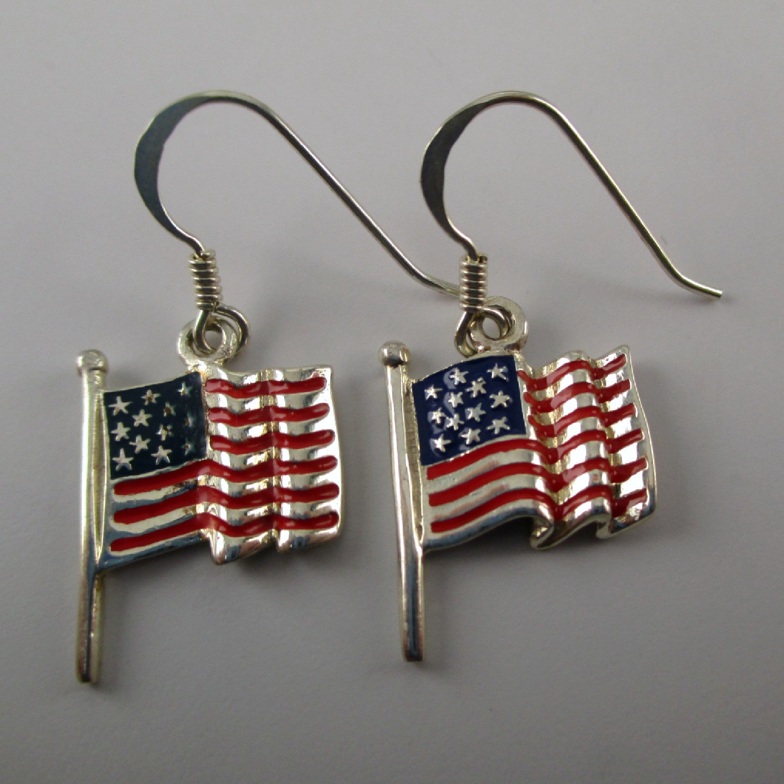 Buddy G's Small Patriotic American Flag Pierced Earrings, Red/White/Blue at  Tractor Supply Co.