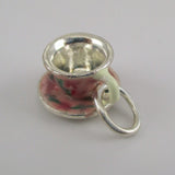 Pink Cup & Saucer Charm