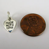 Made with Love Heart Charm