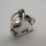 Bunny Charm - All Silver