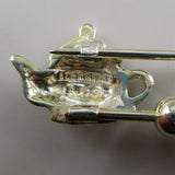 Teapot Charm Pin with Beads