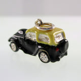 Sterling Silver and Enamel Jeep Pendant by Brown County Silver