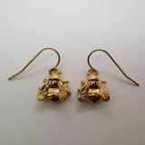 Vermeil Bee Earrings