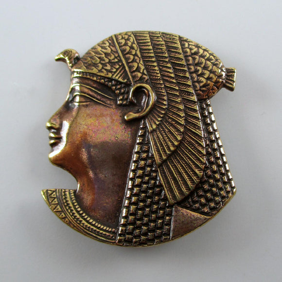 Cleopatra Egyptian Goddess Isis Brass Pin