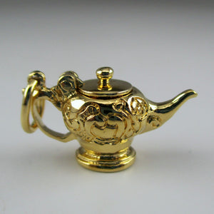Aladdin Teapot Charm - Gold Vermeil