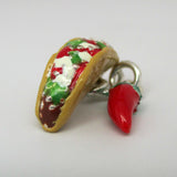 Taco and Chili Pepper Charm